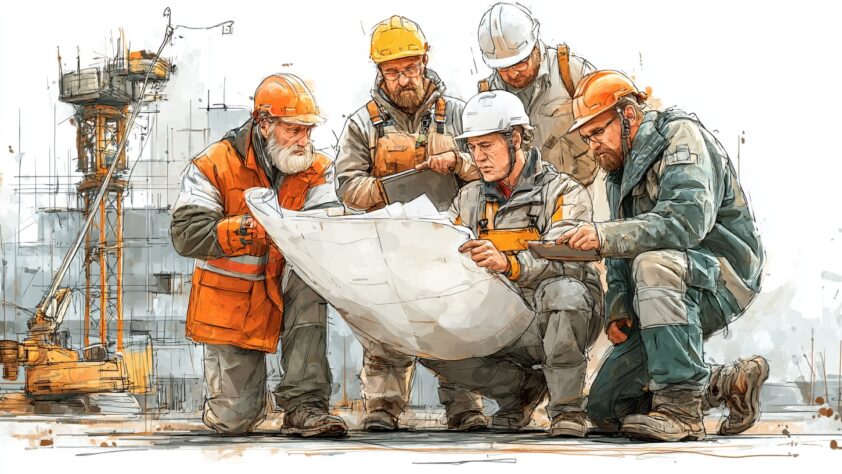 Набор команды в строительстве